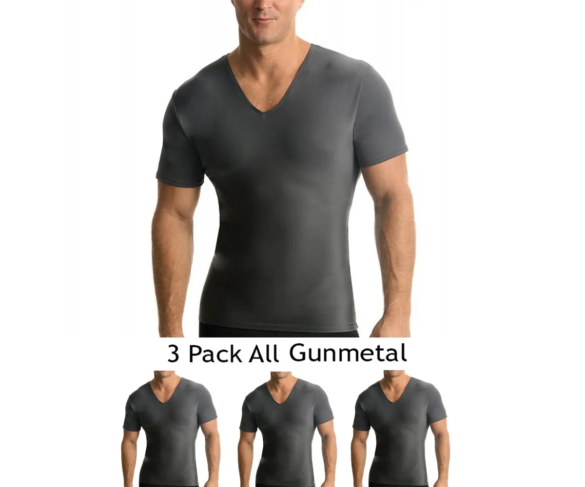 3-Pack Insta Slim Activewear Compression V-Necks VA0003