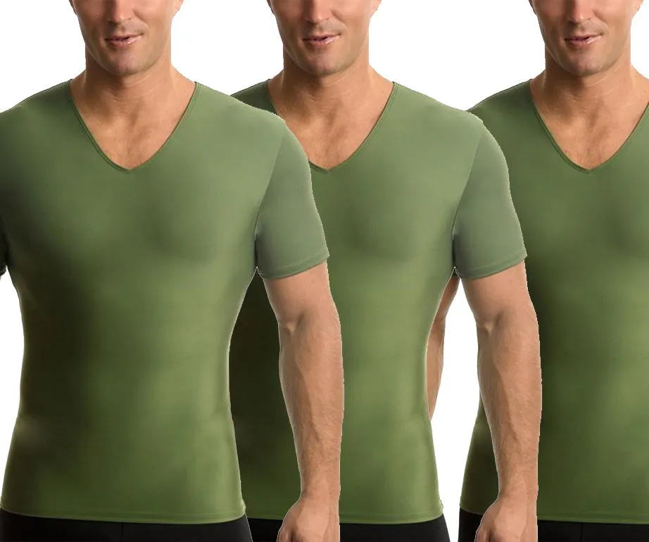 3-Pack Insta Slim Activewear Compression V-Necks VA0003