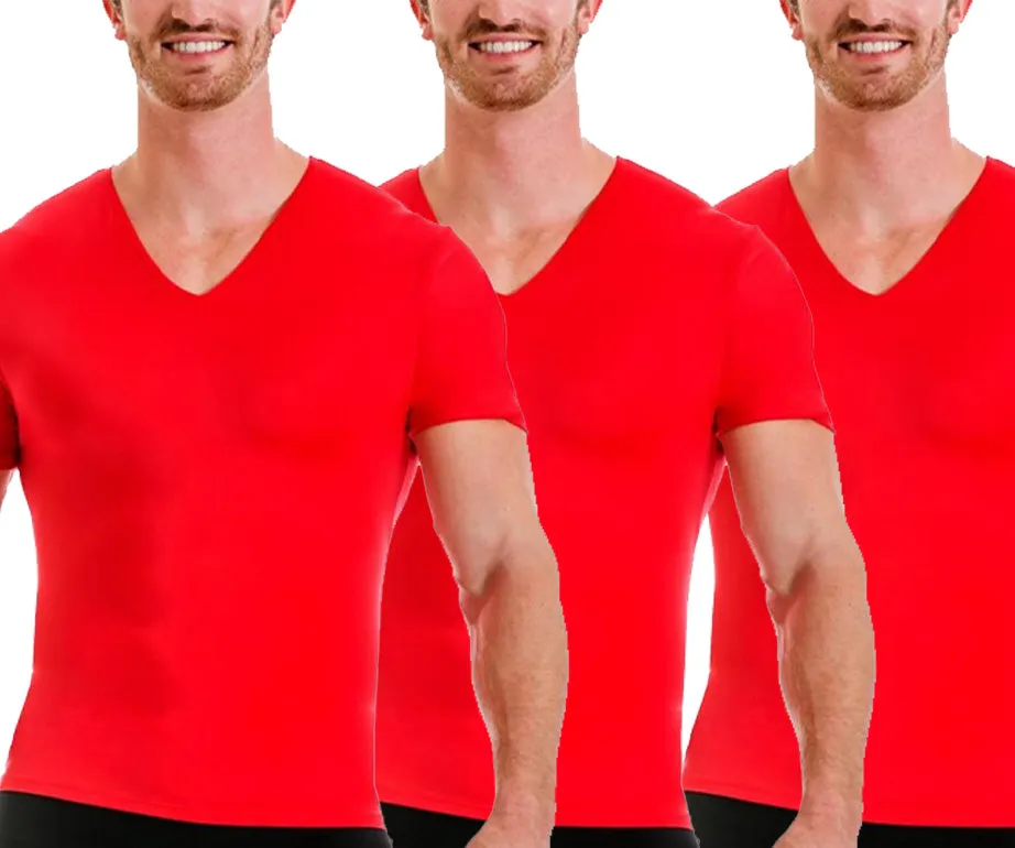 3-Pack Insta Slim Activewear Compression V-Necks VA0003