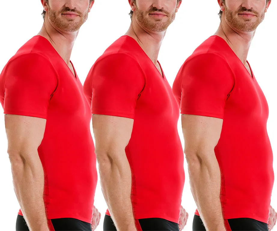 3-Pack Insta Slim Activewear Compression V-Necks VA0003