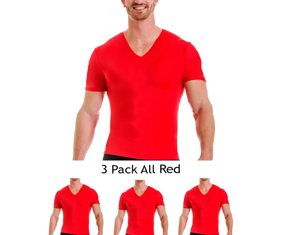 3-Pack Insta Slim Activewear Compression V-Necks VA0003