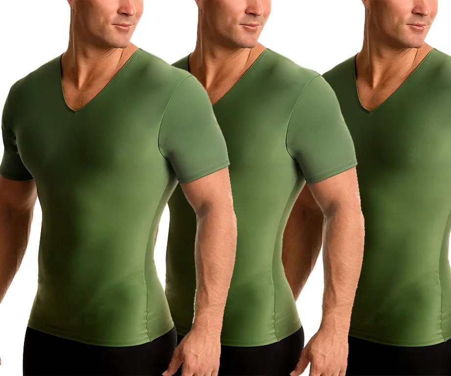 3-Pack Insta Slim Activewear Compression V-Necks VA0003