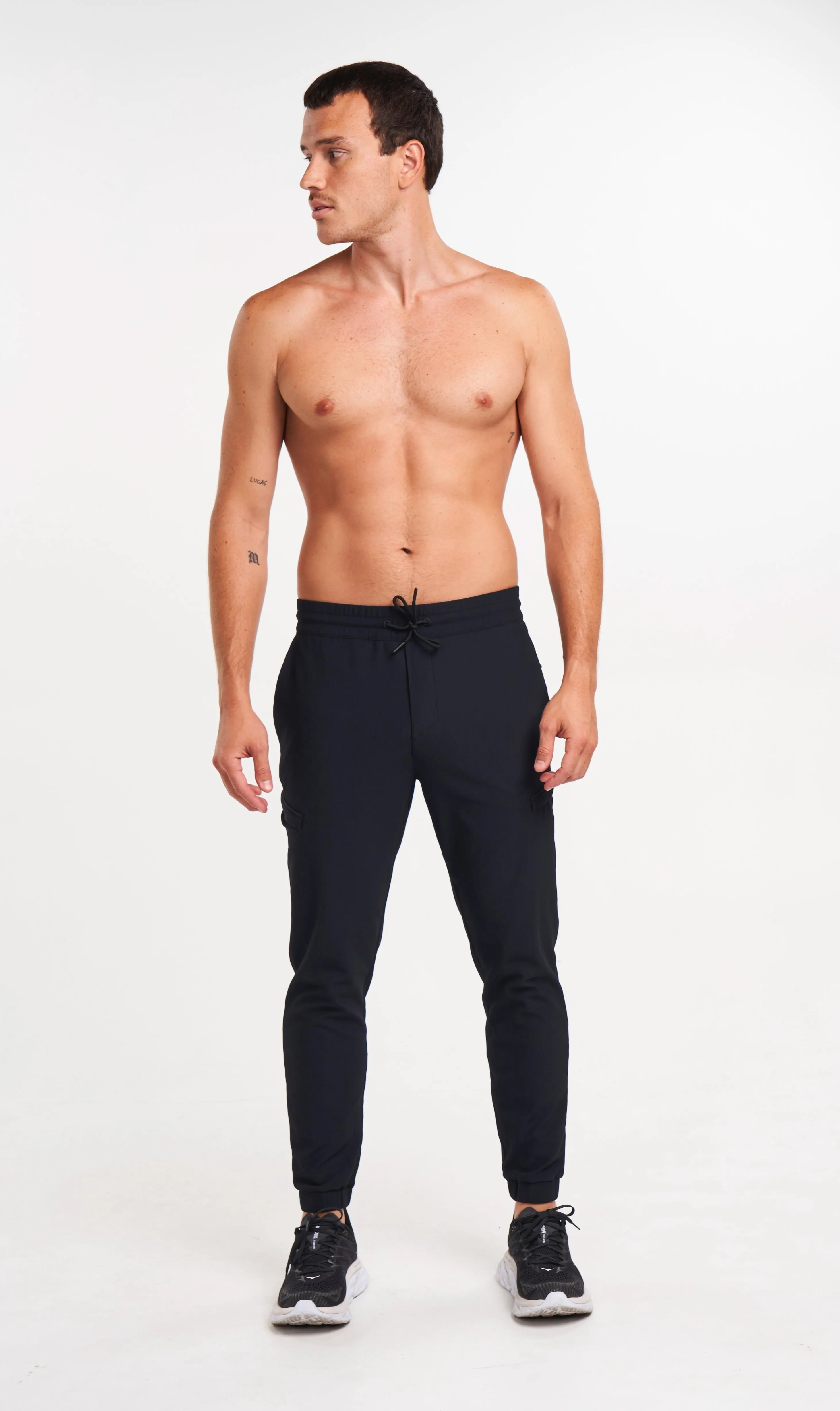 ALTRN Rib Cargo Jogger - Black