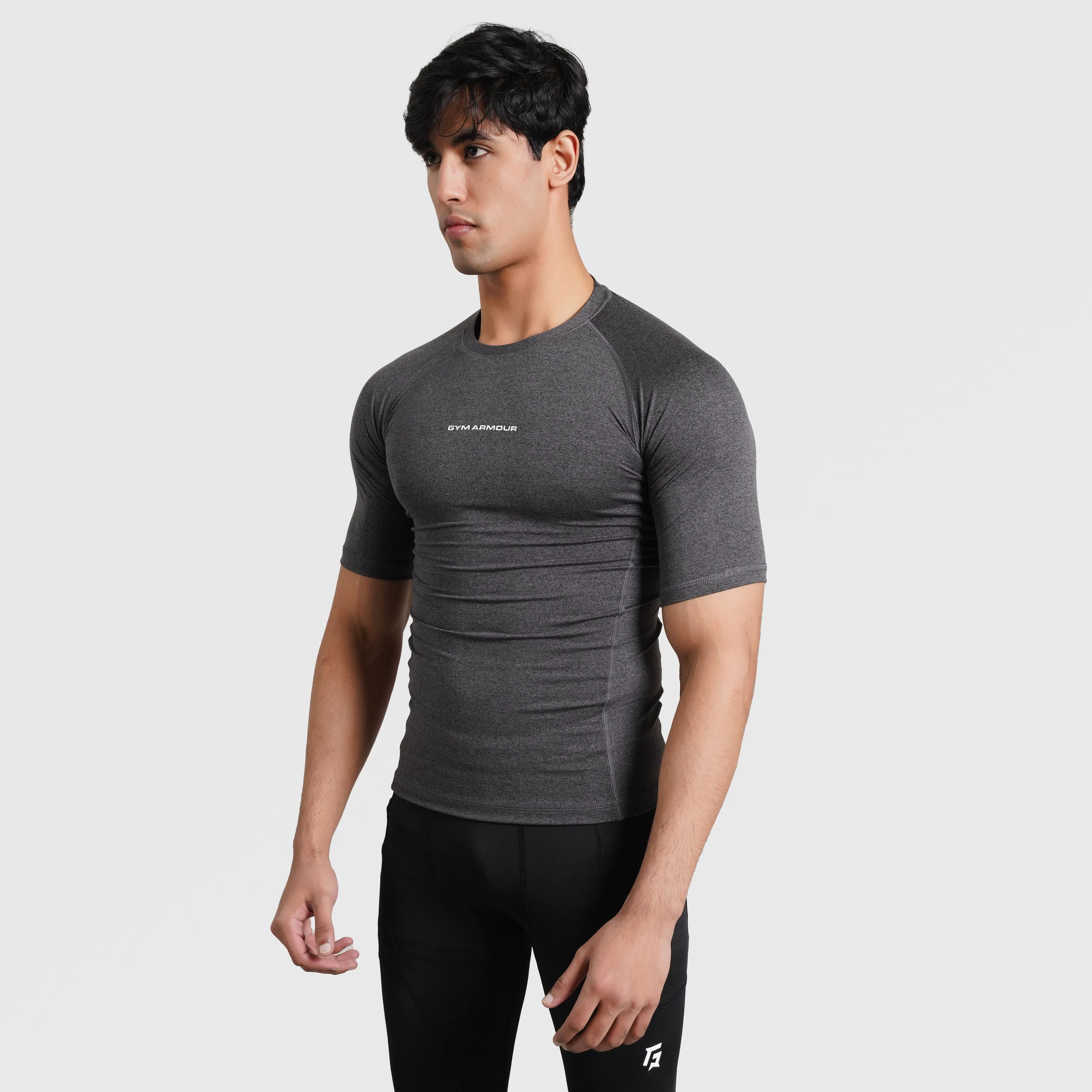 Armour Compression Shirt (MLNG-Charcoal)