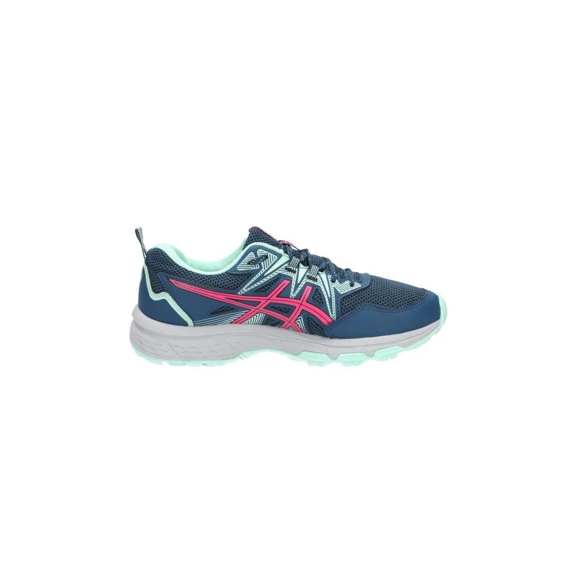 Asics Gelventure 8 Trail Running Sport Shoes Fabric Blue Colour For Women