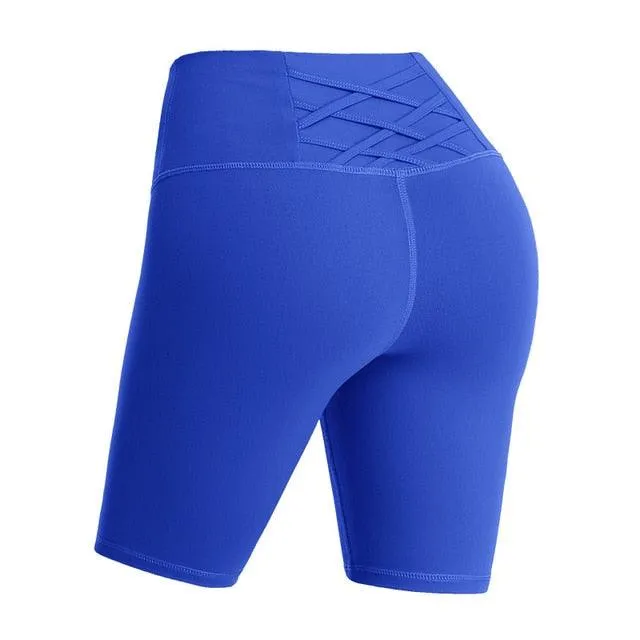 Beautiful New Summer Women Yoga Shorts - High Waist Seamless Hip Up Tight - Super Elastic Sport Shorts (BAP)(TBL)(F24)