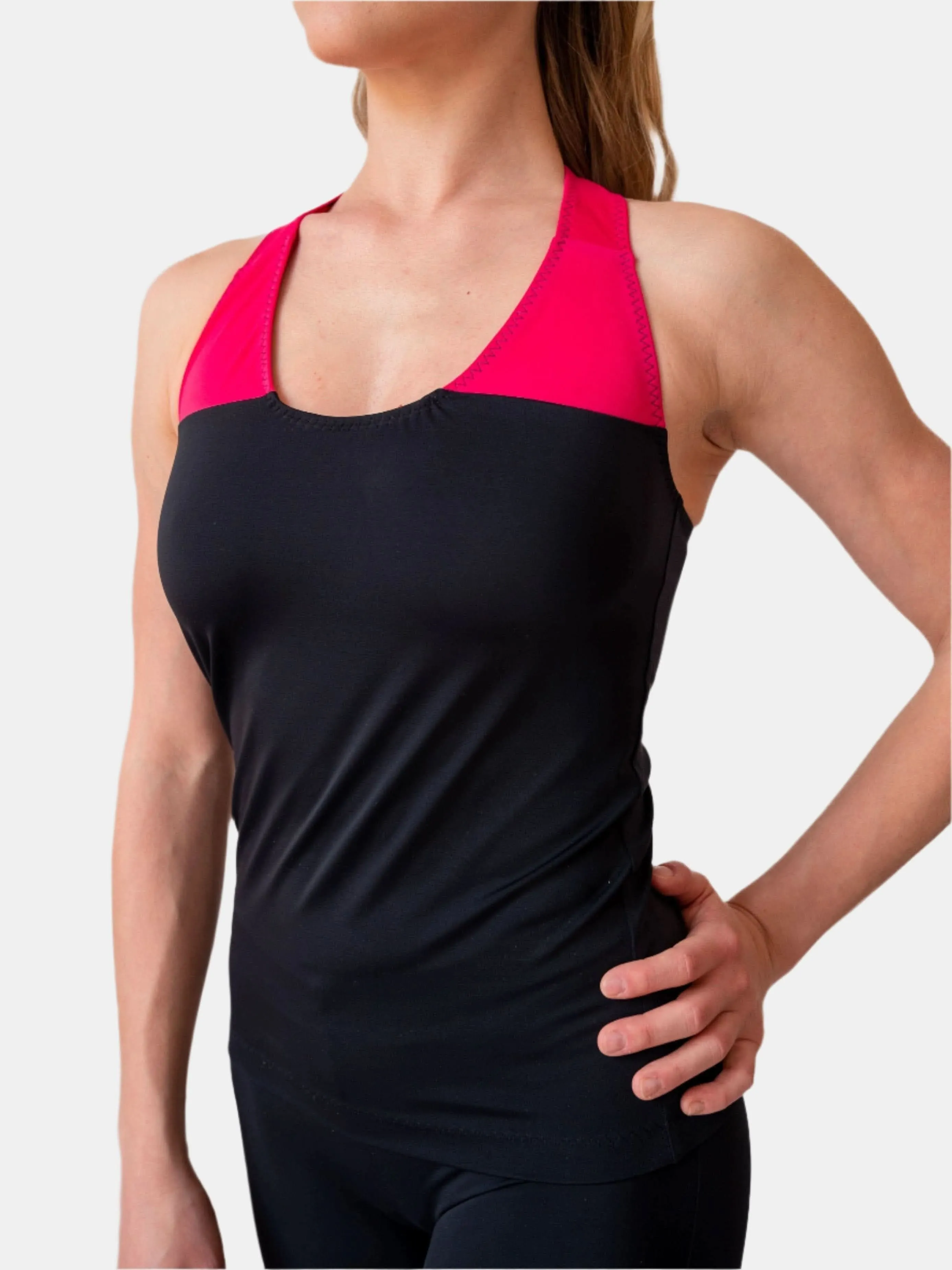 Black Fuchsia Tank Top Jupiter