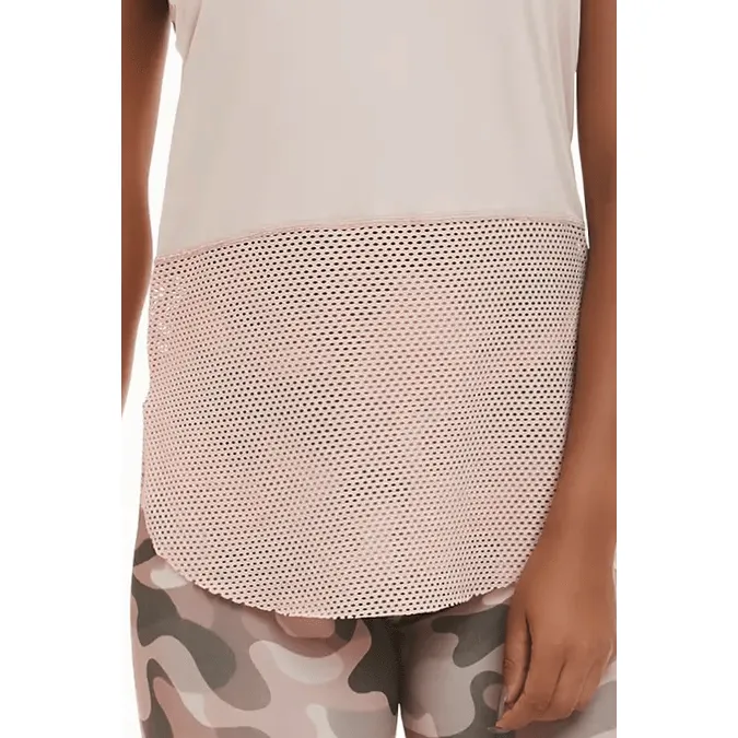 BLUSH FISHNET TANK TOP - ENJOY