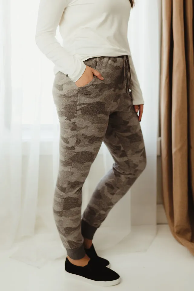 Camo Drawstring Joggers