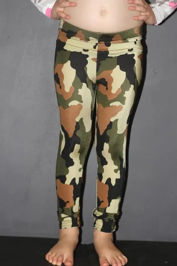 Camo Youth Leggings/Tights