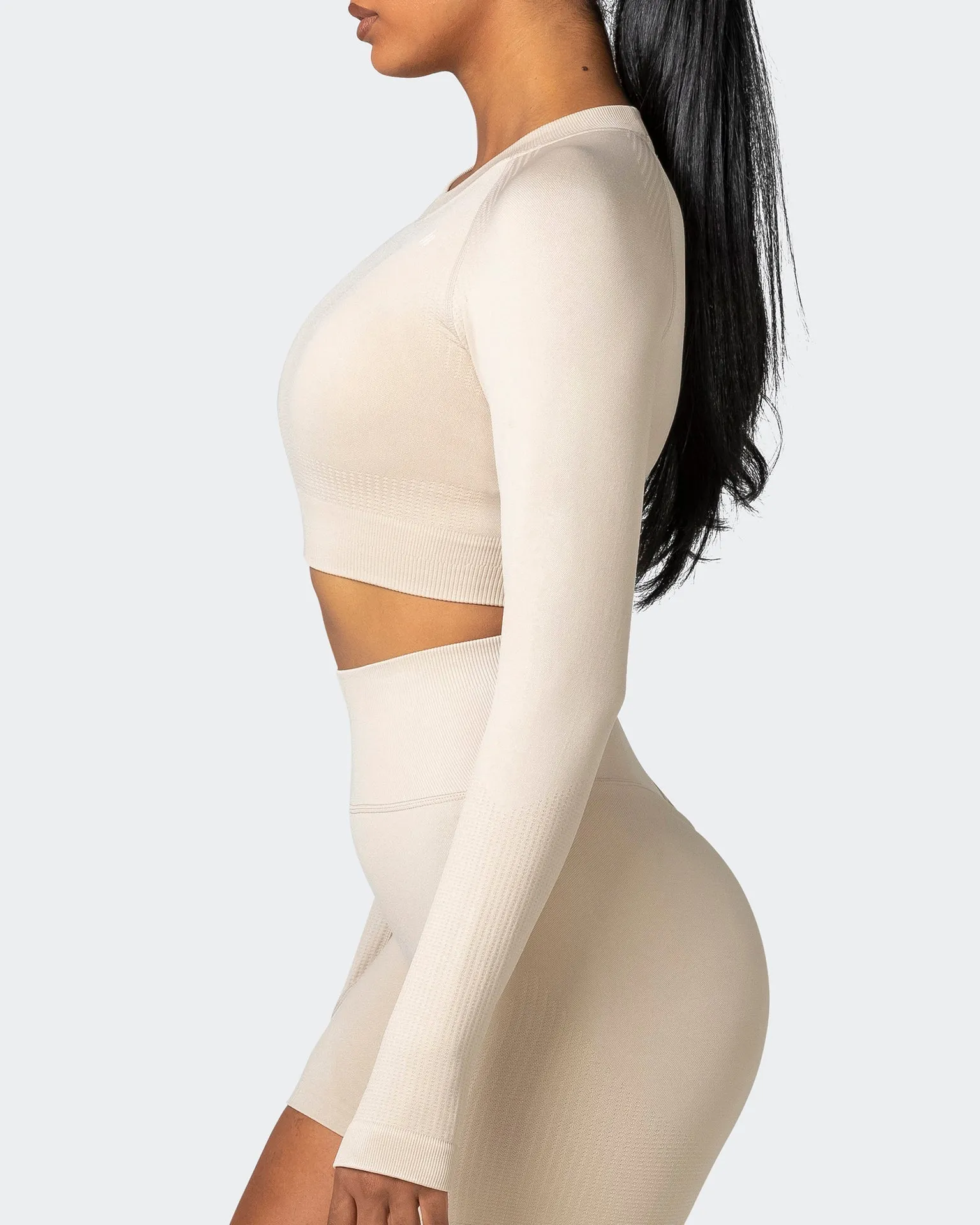 Classic Seamless Long Sleeve Top - Bone