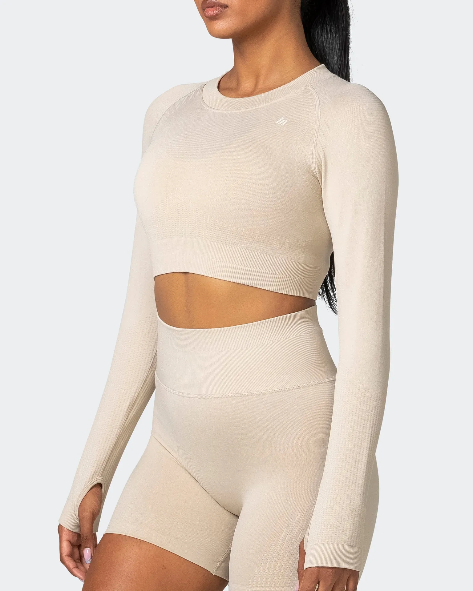 Classic Seamless Long Sleeve Top - Bone