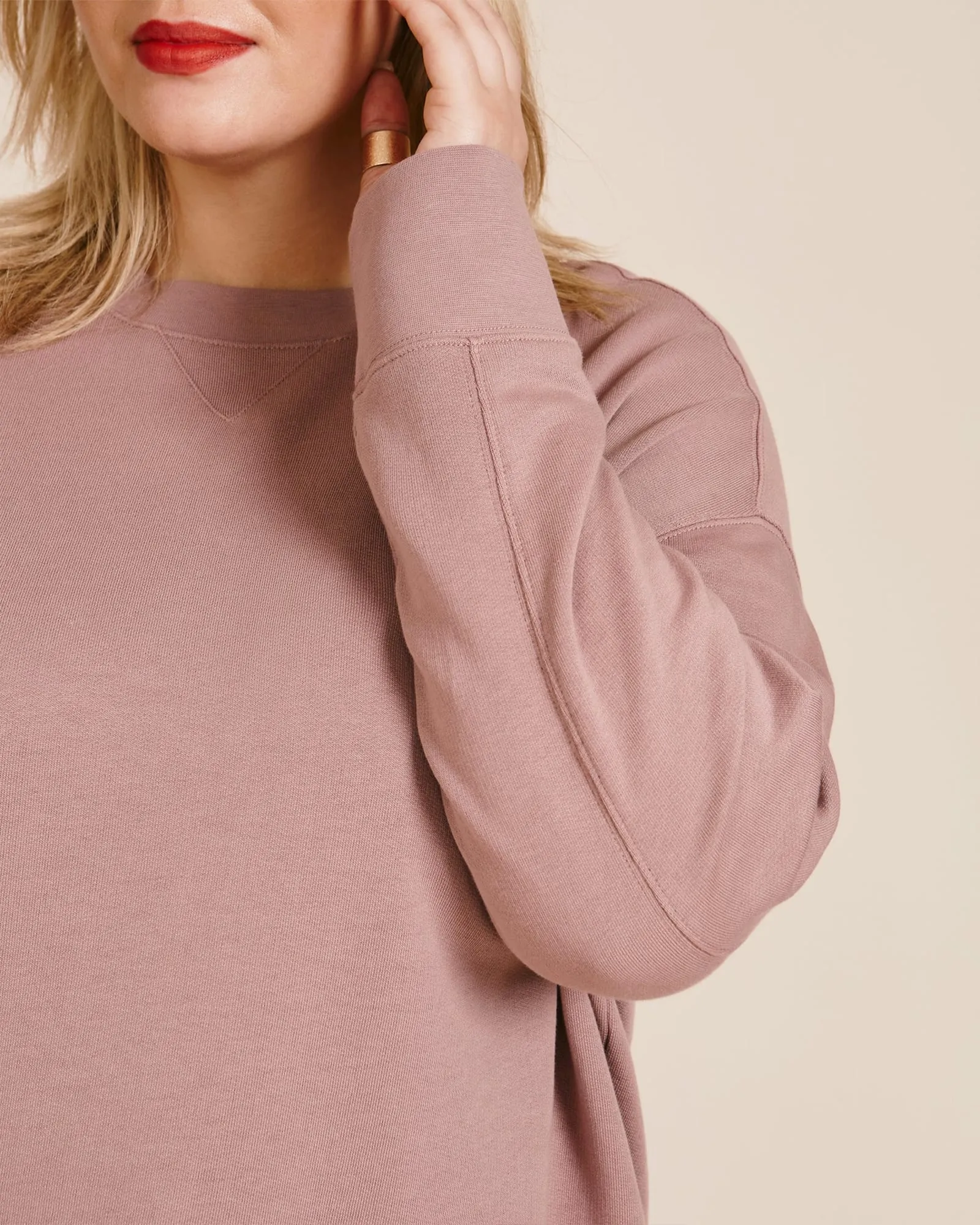 Essential Relaxed Pullover | PINK SHELL