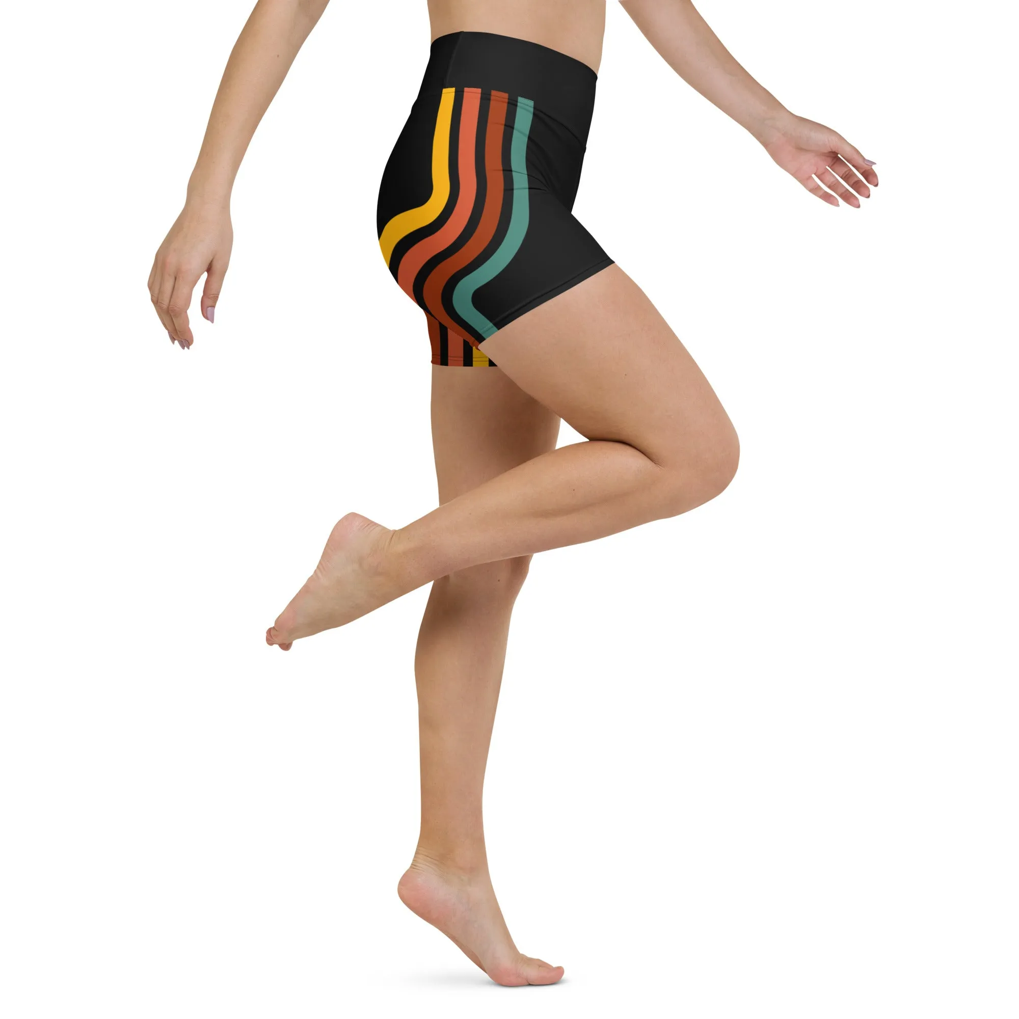 Humble Sportswear™ Black Stripe Spandex Shorts