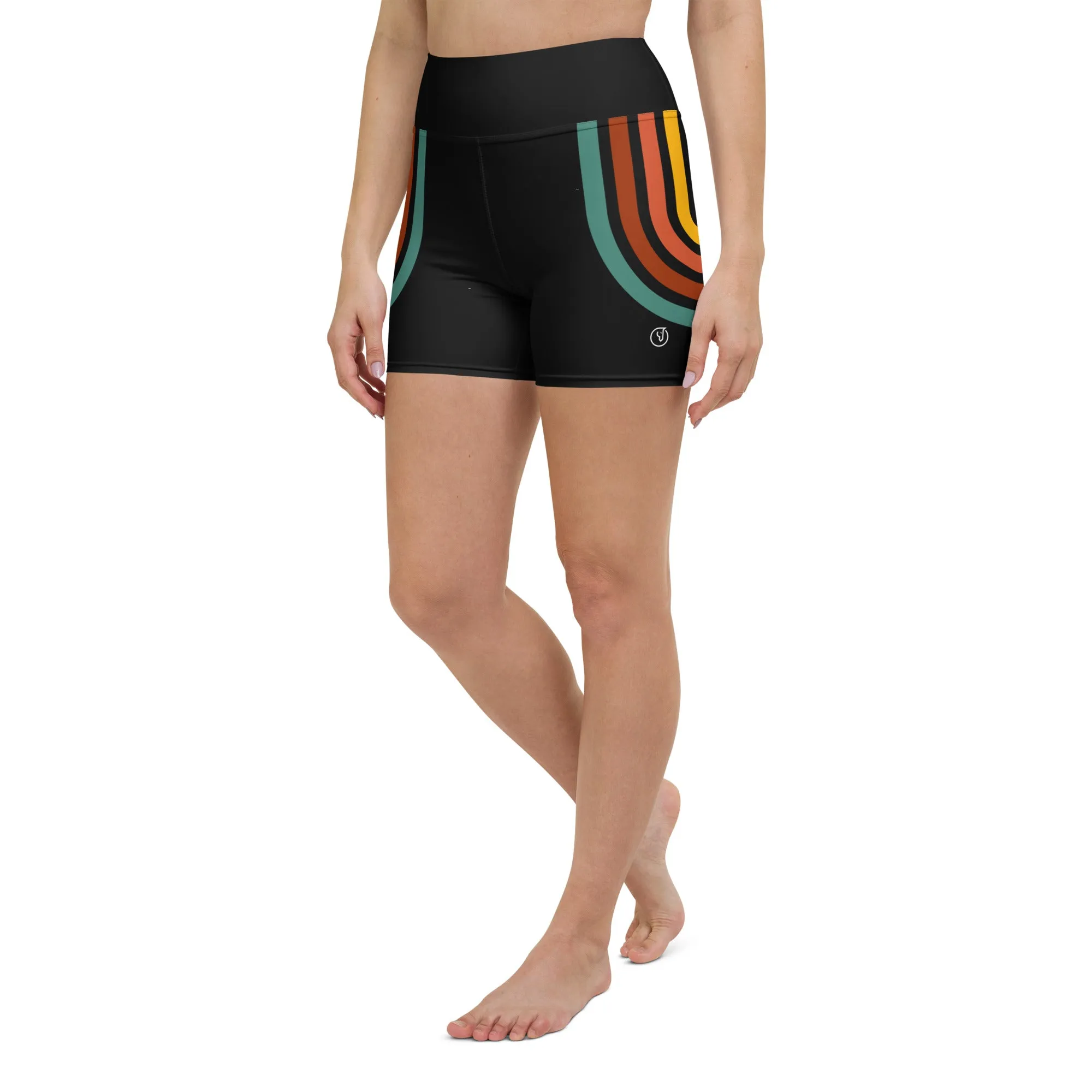 Humble Sportswear™ Black Stripe Spandex Shorts