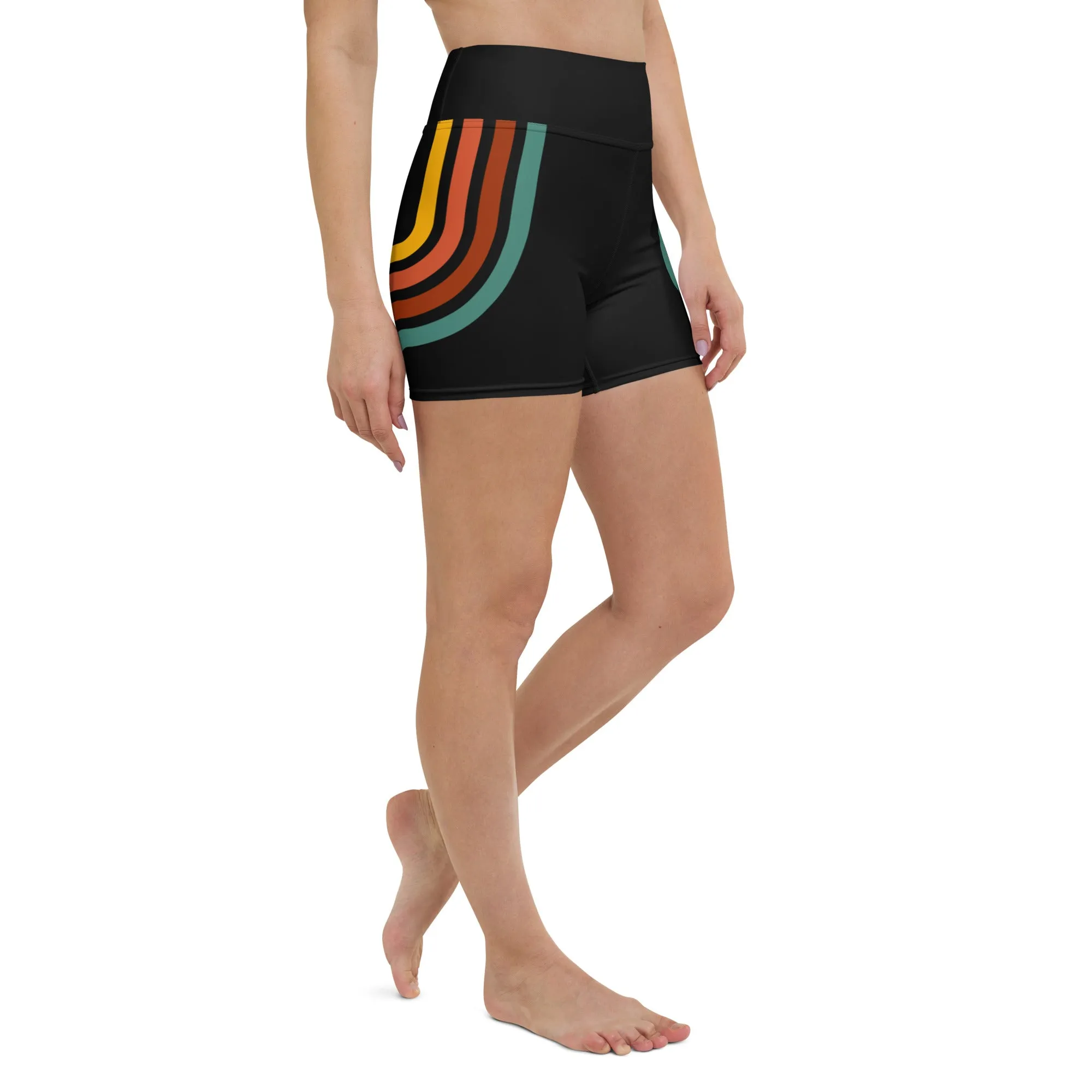 Humble Sportswear™ Black Stripe Spandex Shorts