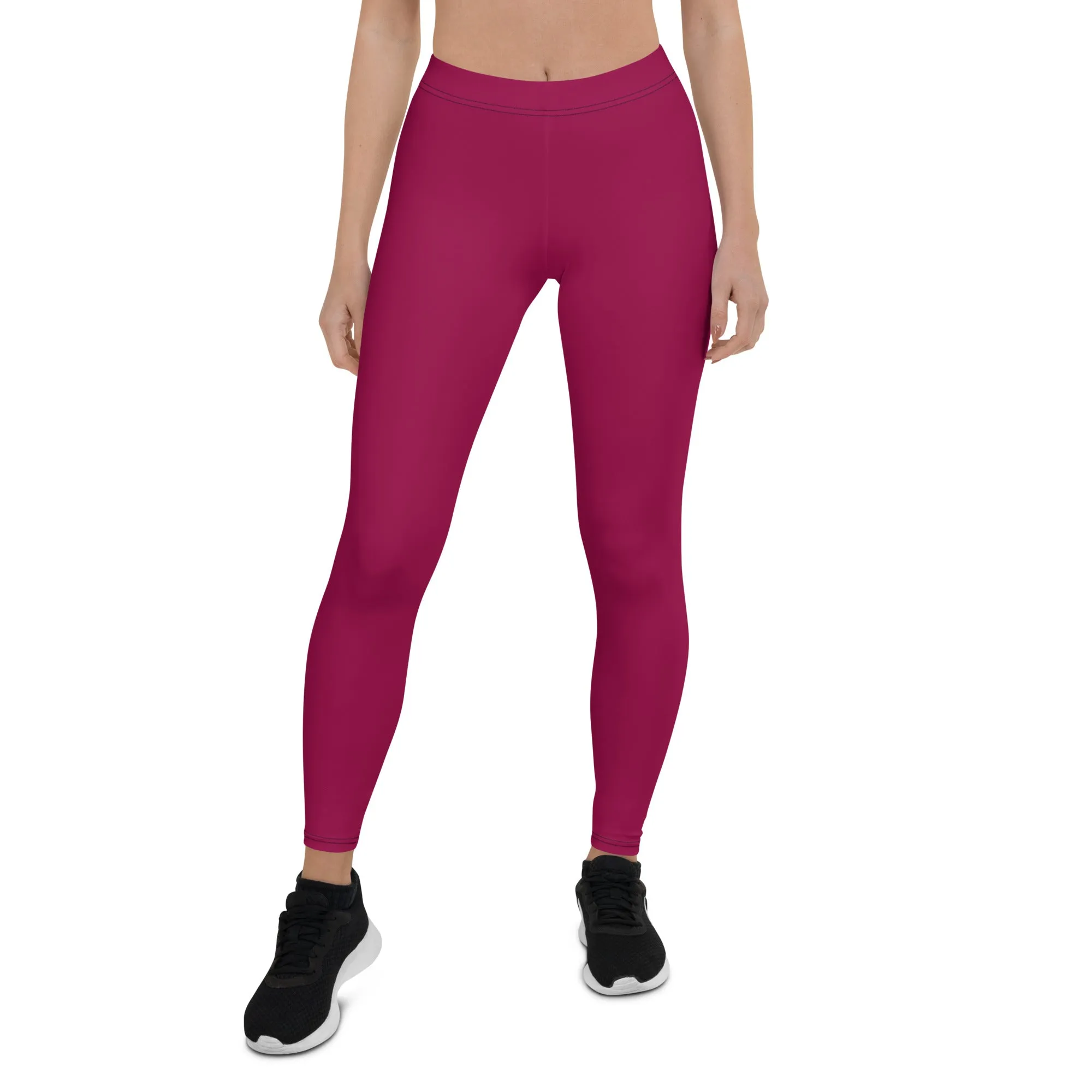 Humble Sportswear™ Burgundy Spandex Leggings