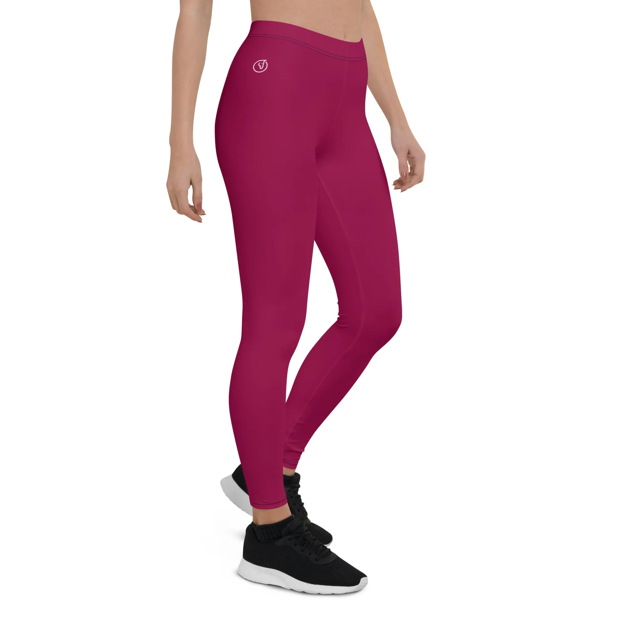 Humble Sportswear™ Burgundy Spandex Leggings