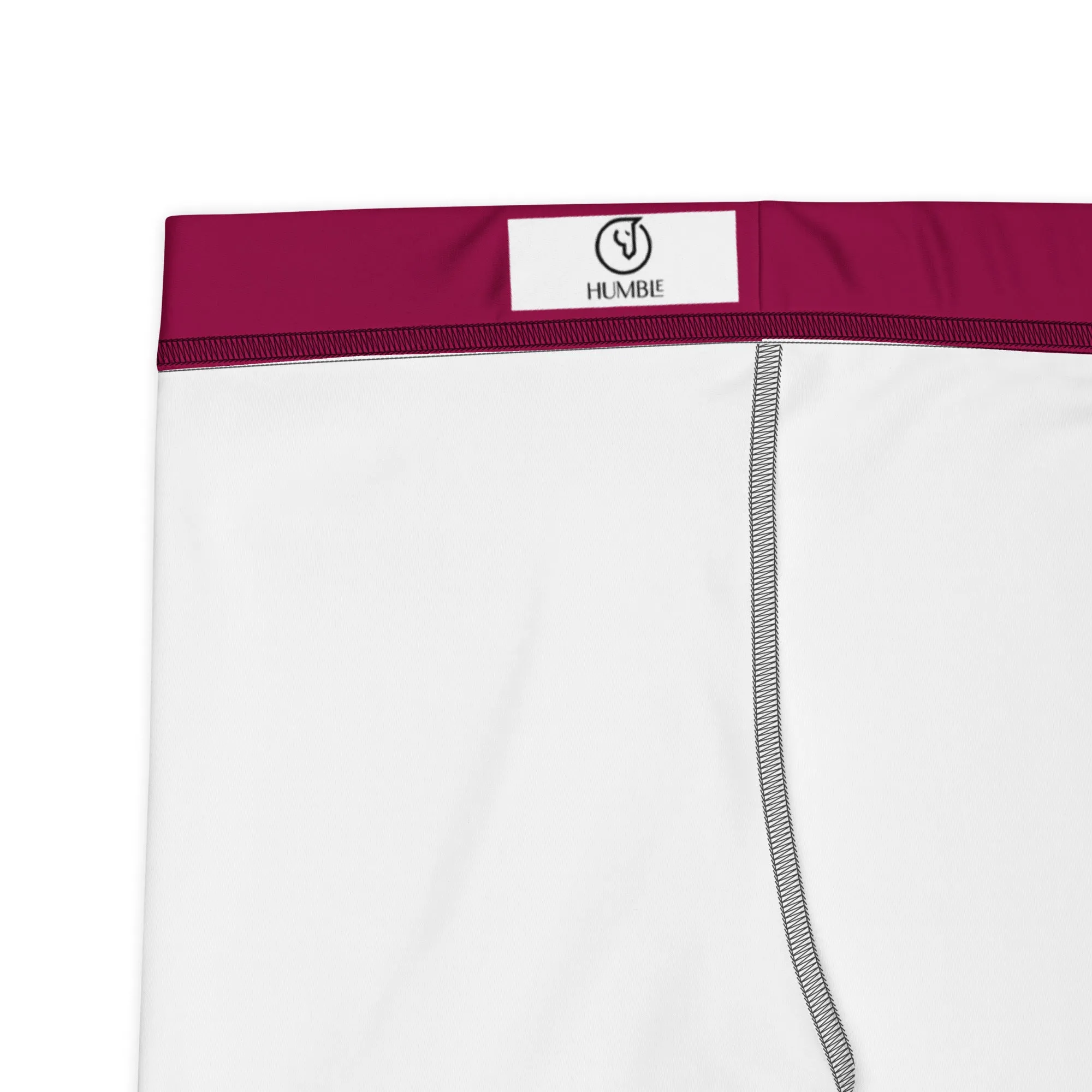 Humble Sportswear™ Burgundy Spandex Leggings