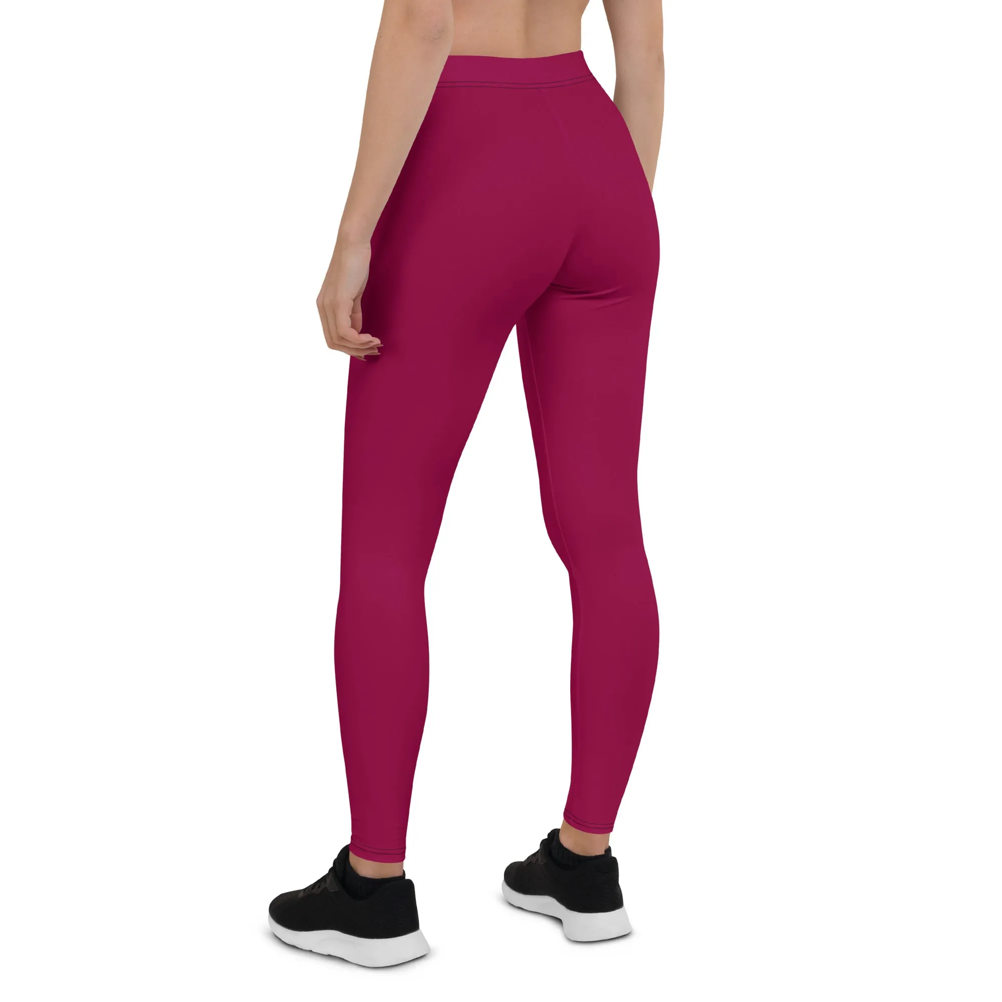 Humble Sportswear™ Burgundy Spandex Leggings