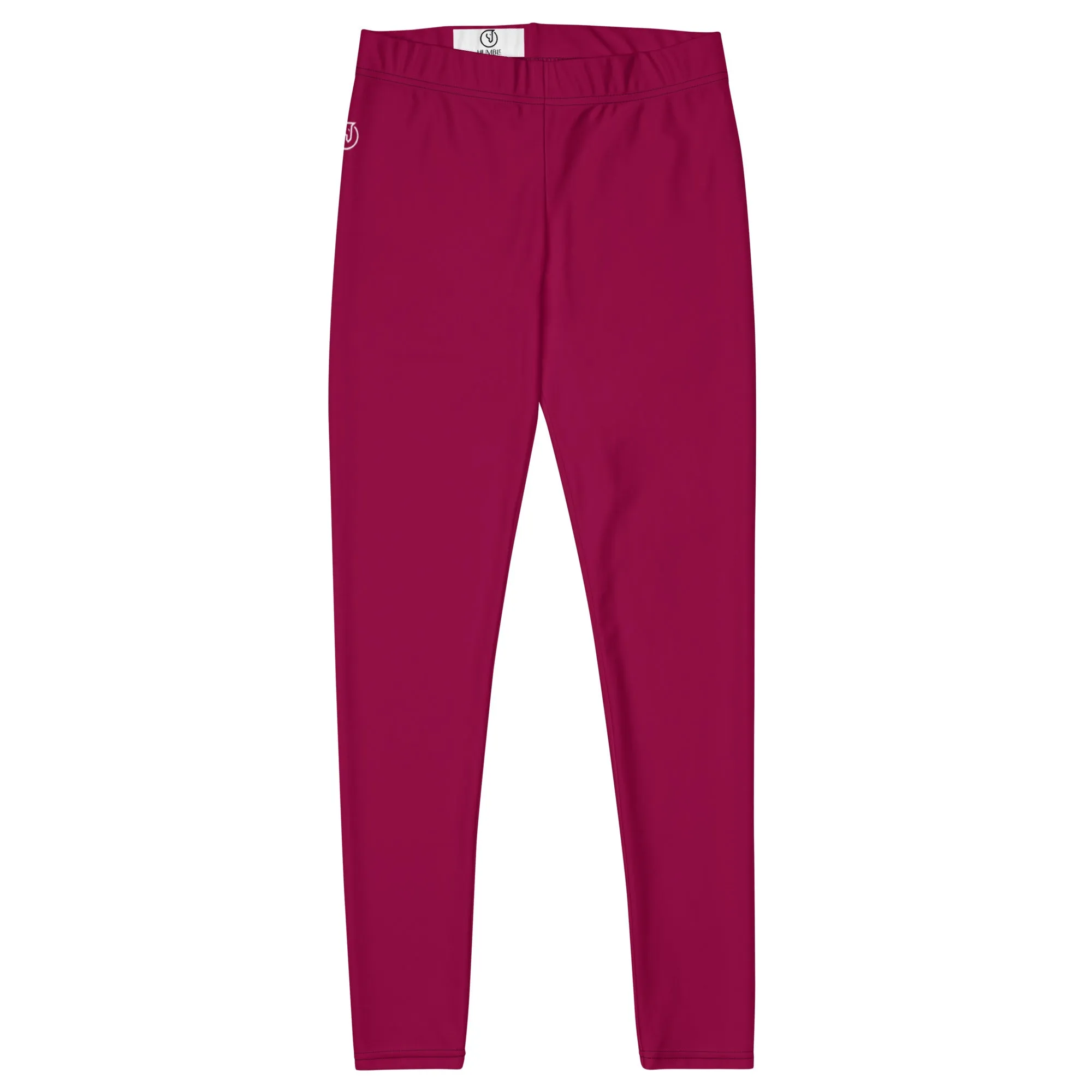 Humble Sportswear™ Burgundy Spandex Leggings