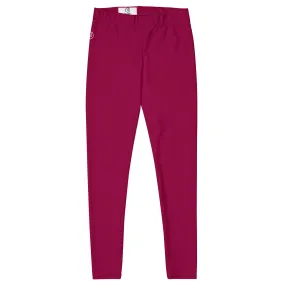 Humble Sportswear™ Burgundy Spandex Leggings