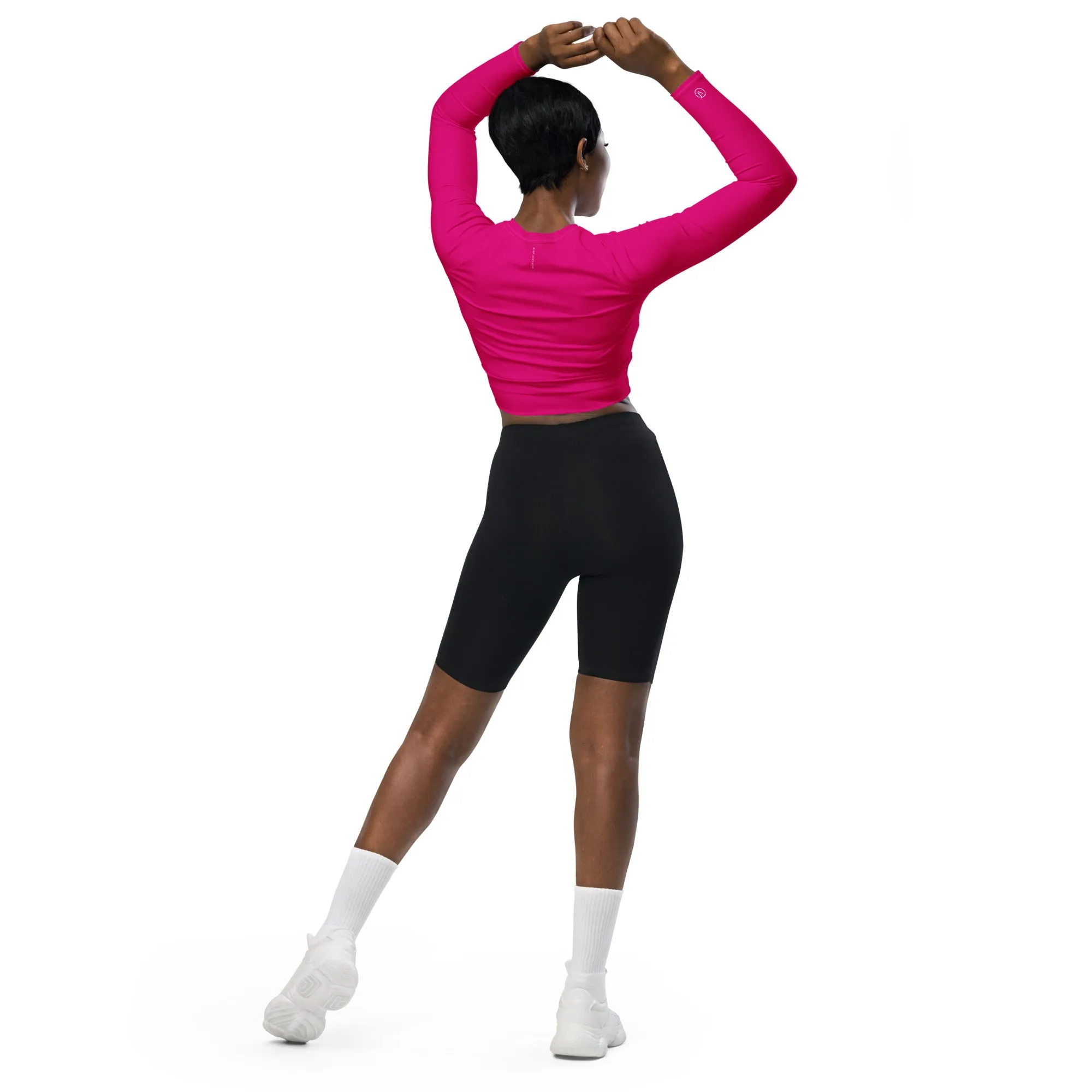 Humble Sportswear™ Flame Pink Compression Crop Top