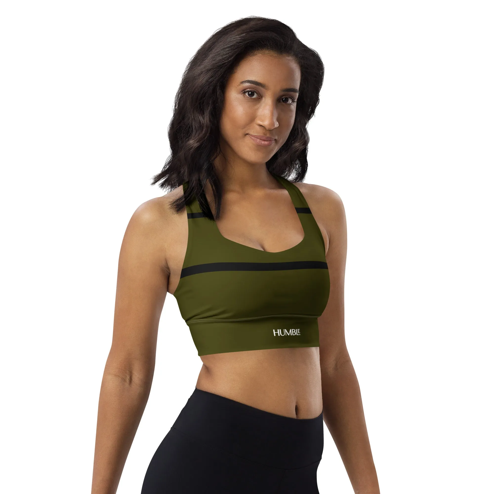 Humble Sportswear™ Hunter Green Compression Sports Bra