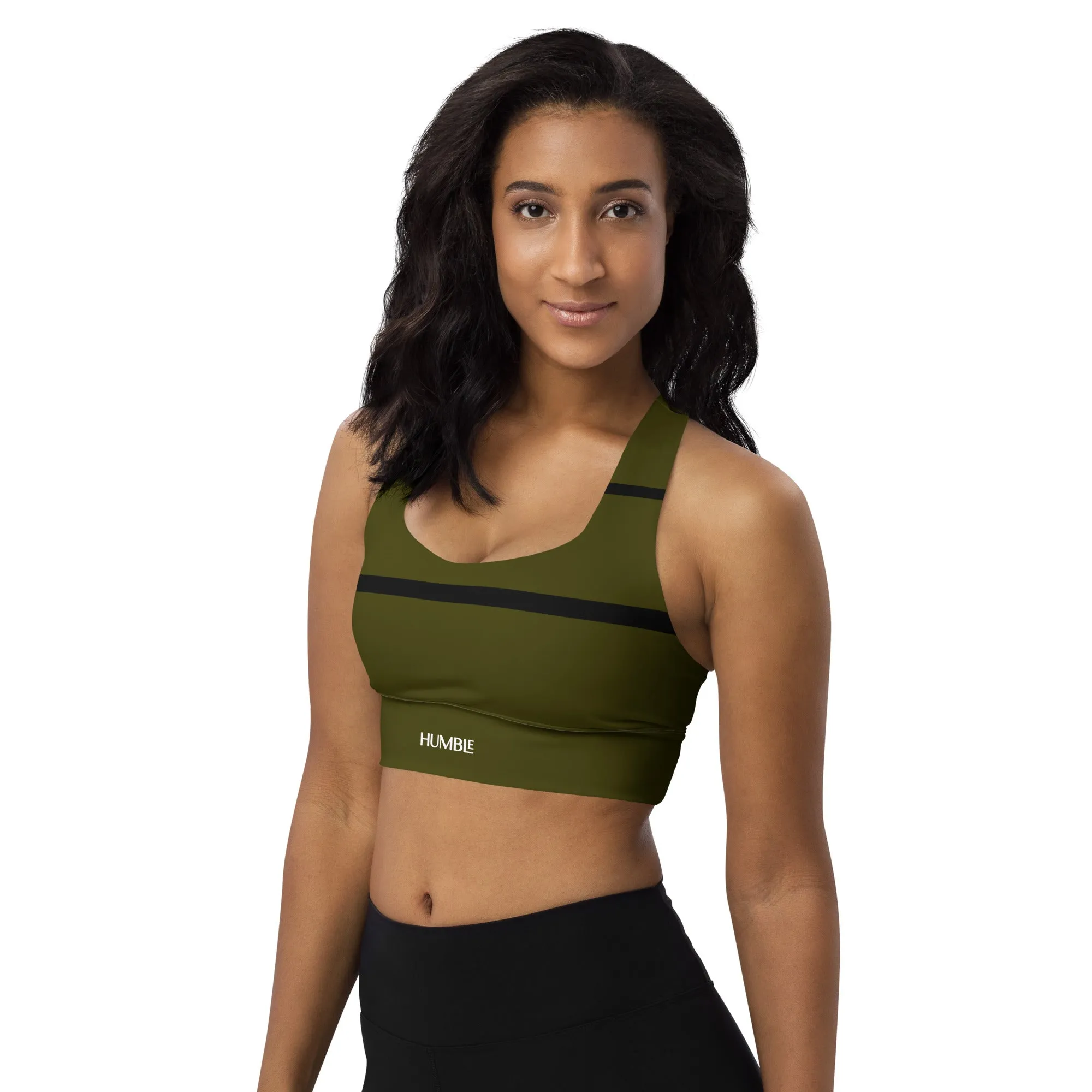 Humble Sportswear™ Hunter Green Compression Sports Bra