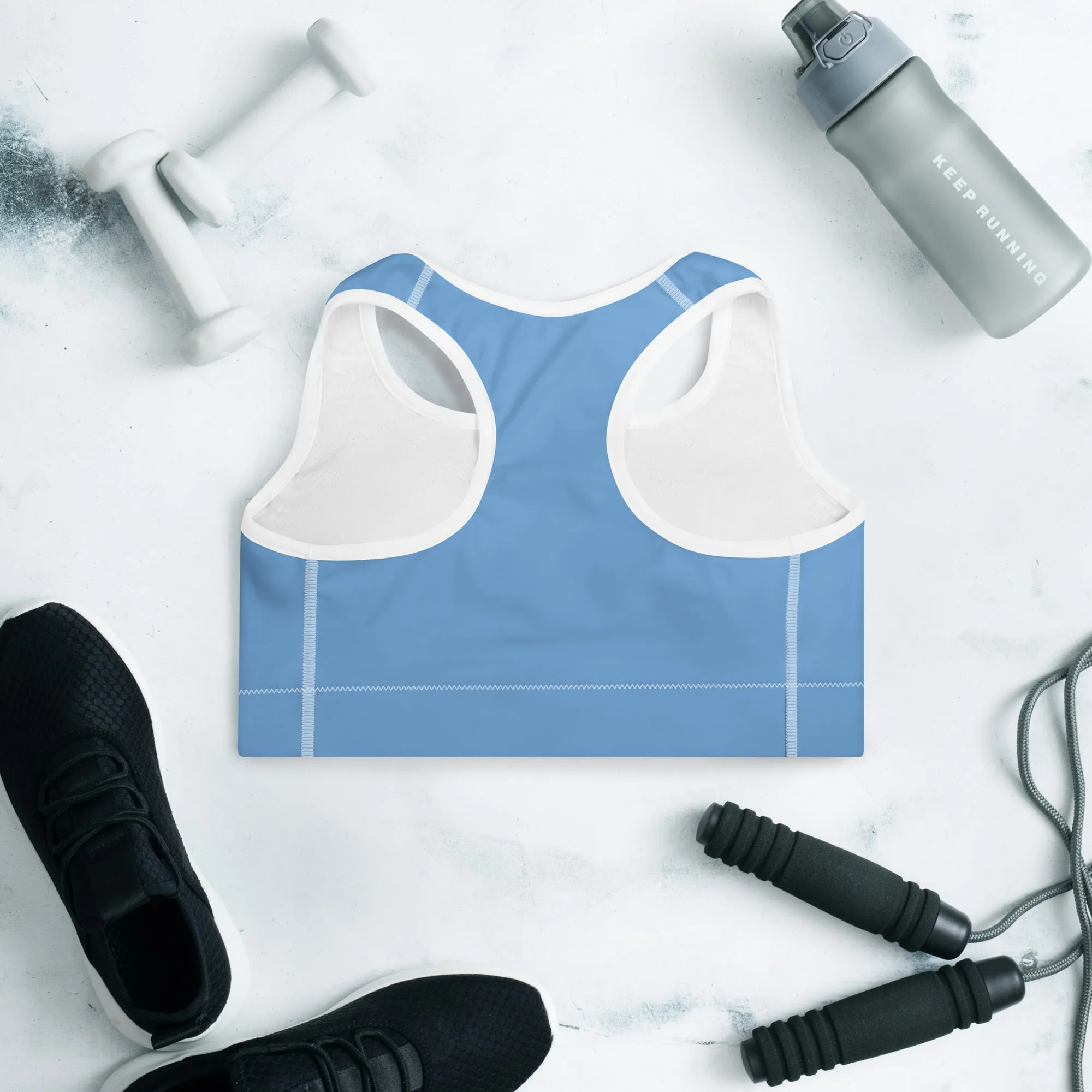 Humble Sportswear™ Jordan Blue Padded Dri-Fit Sports Bra