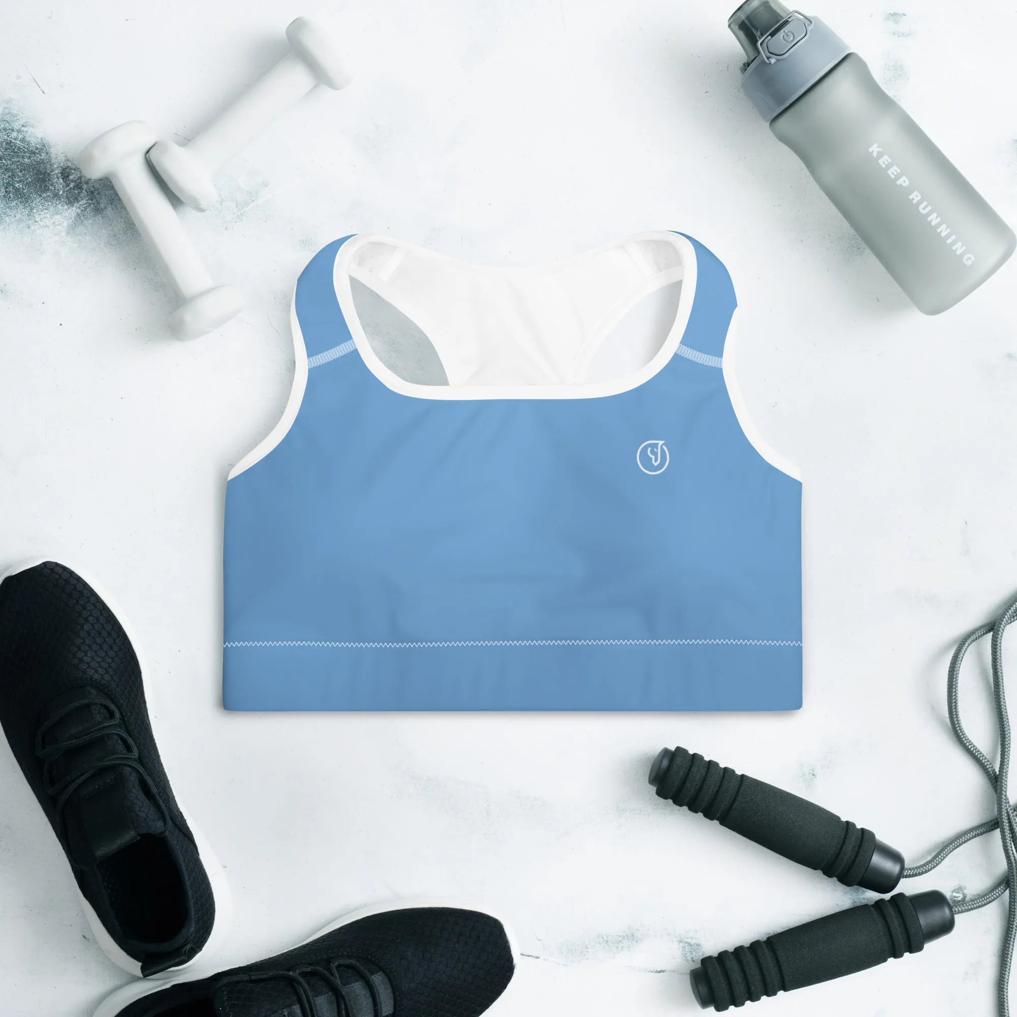 Humble Sportswear™ Jordan Blue Padded Dri-Fit Sports Bra