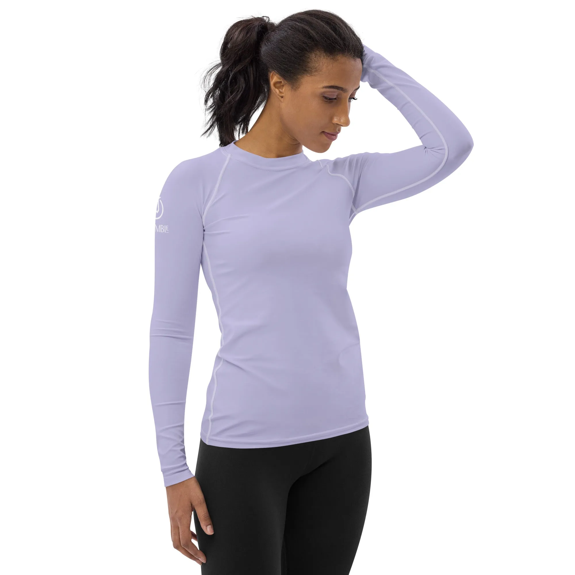 Humble Sportswear™ Melrose Purple Sports Rash Guard