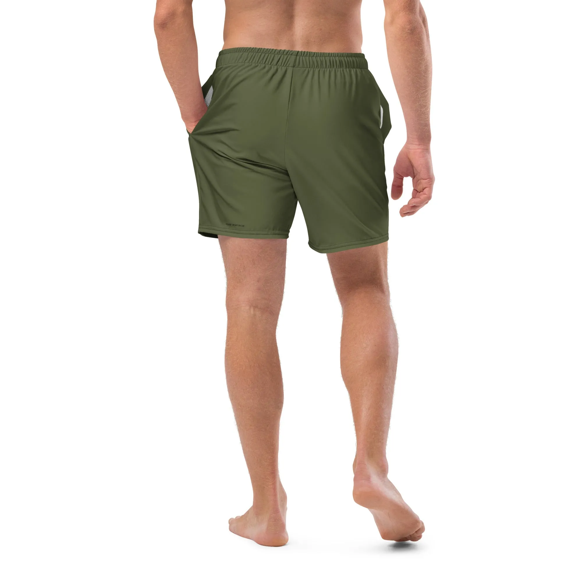 Humble Sportswear™ Men's Addie Green Swim Trunks