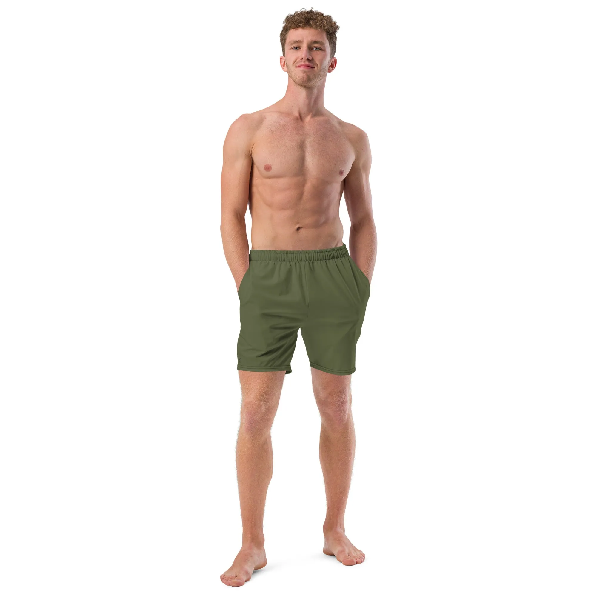 Humble Sportswear™ Men's Addie Green Swim Trunks