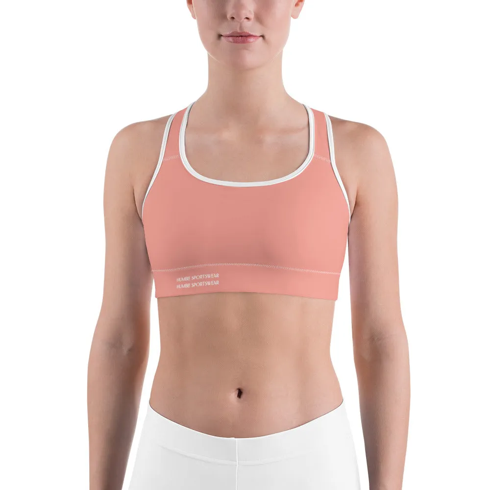 Humble Sportswear™ Mona Pink Dri-Fit Sports Bra