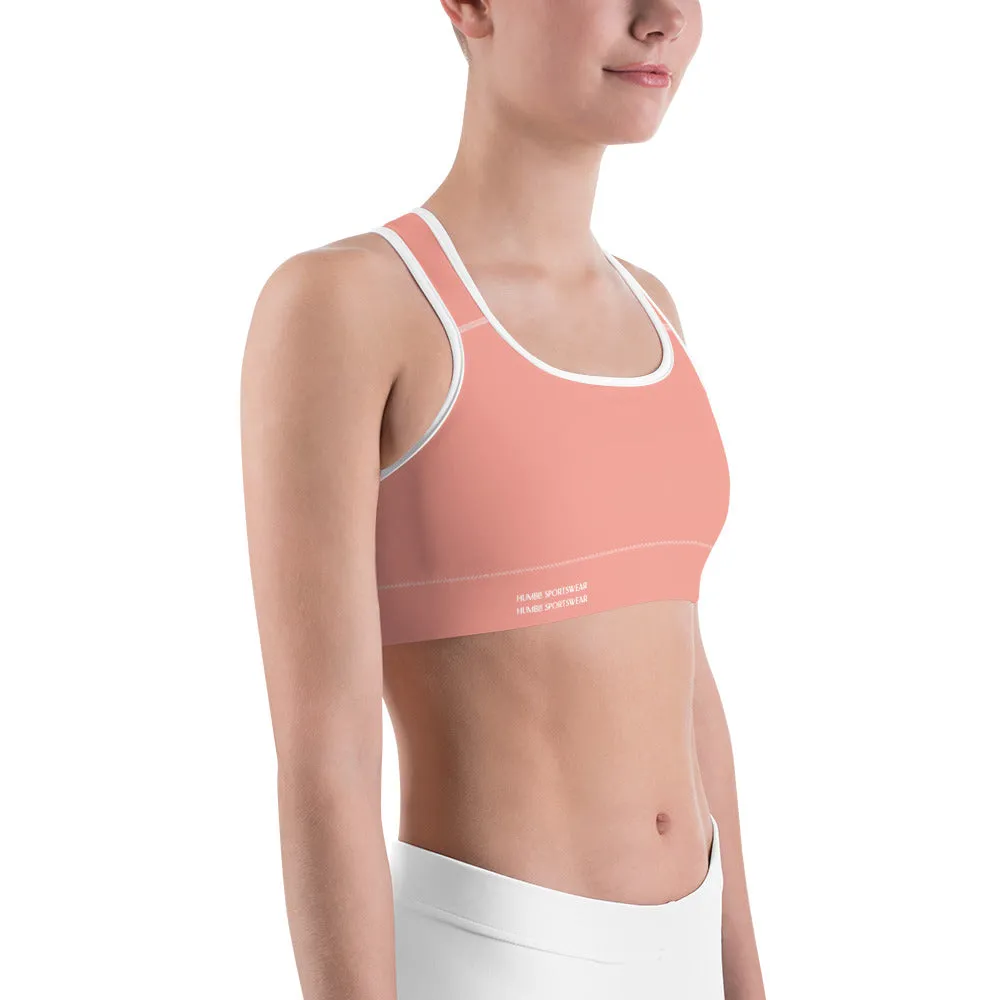 Humble Sportswear™ Mona Pink Dri-Fit Sports Bra