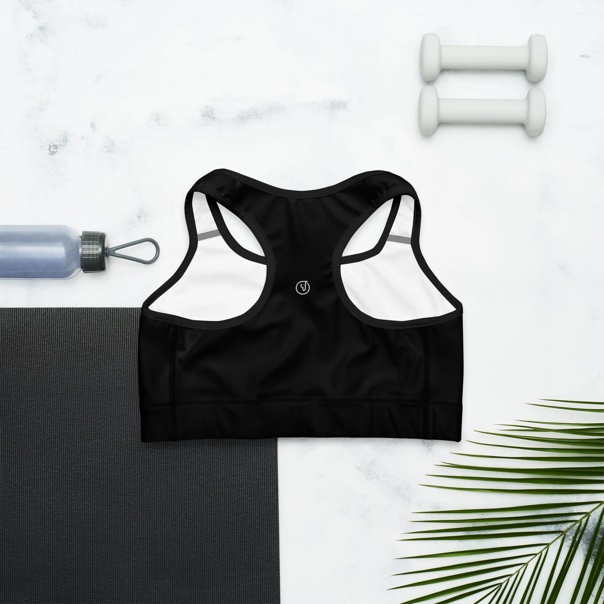 Humble Sportswear™ Pure Black Dri-Fit Sports Bra