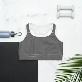 Humble Sportswear™ Pure Grey Dri-Fit Sports Bra