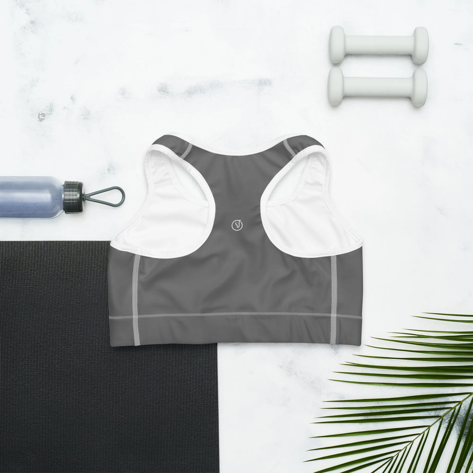 Humble Sportswear™ Pure Grey Dri-Fit Sports Bra