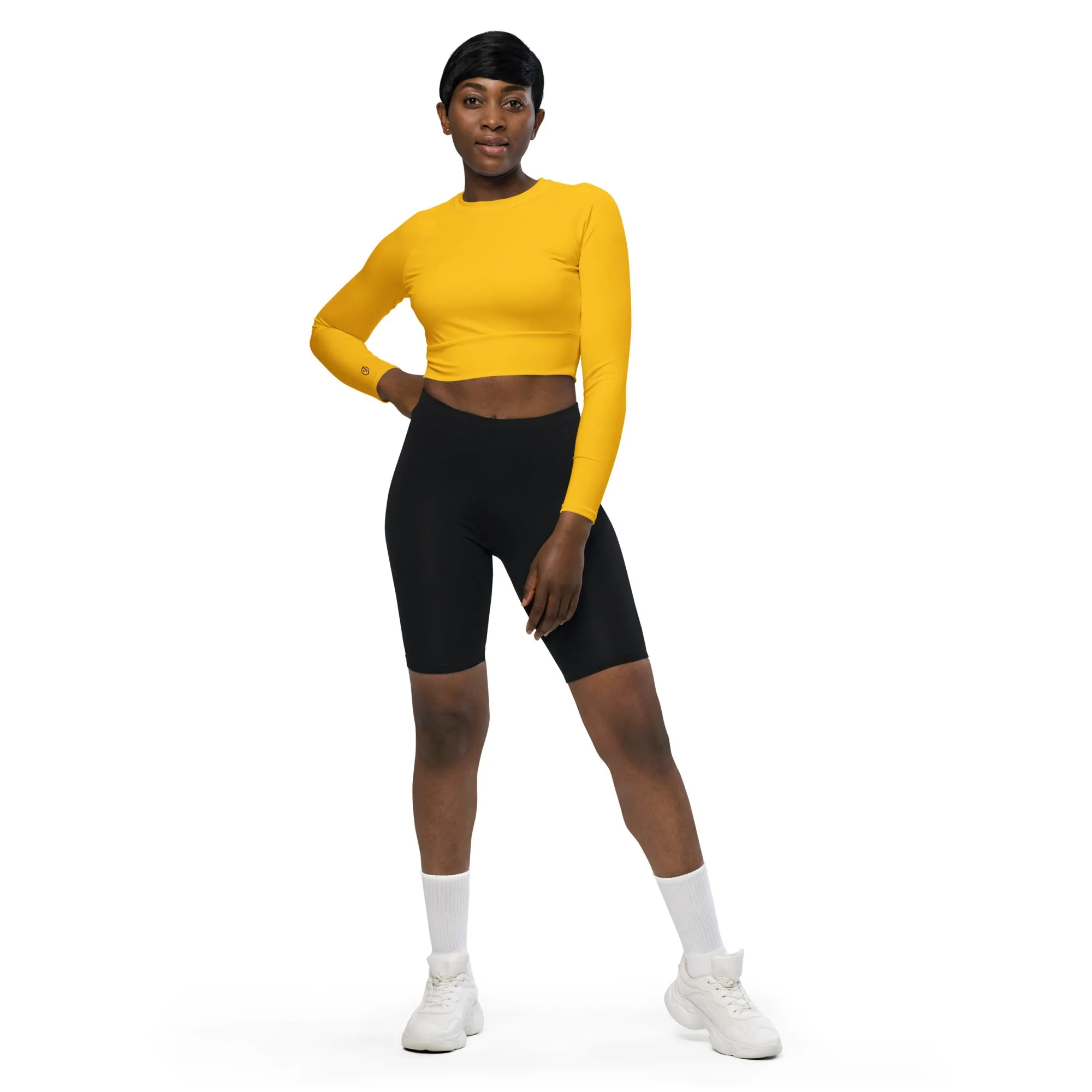 Humble Sportswear™ Saffron Compression Crop Top