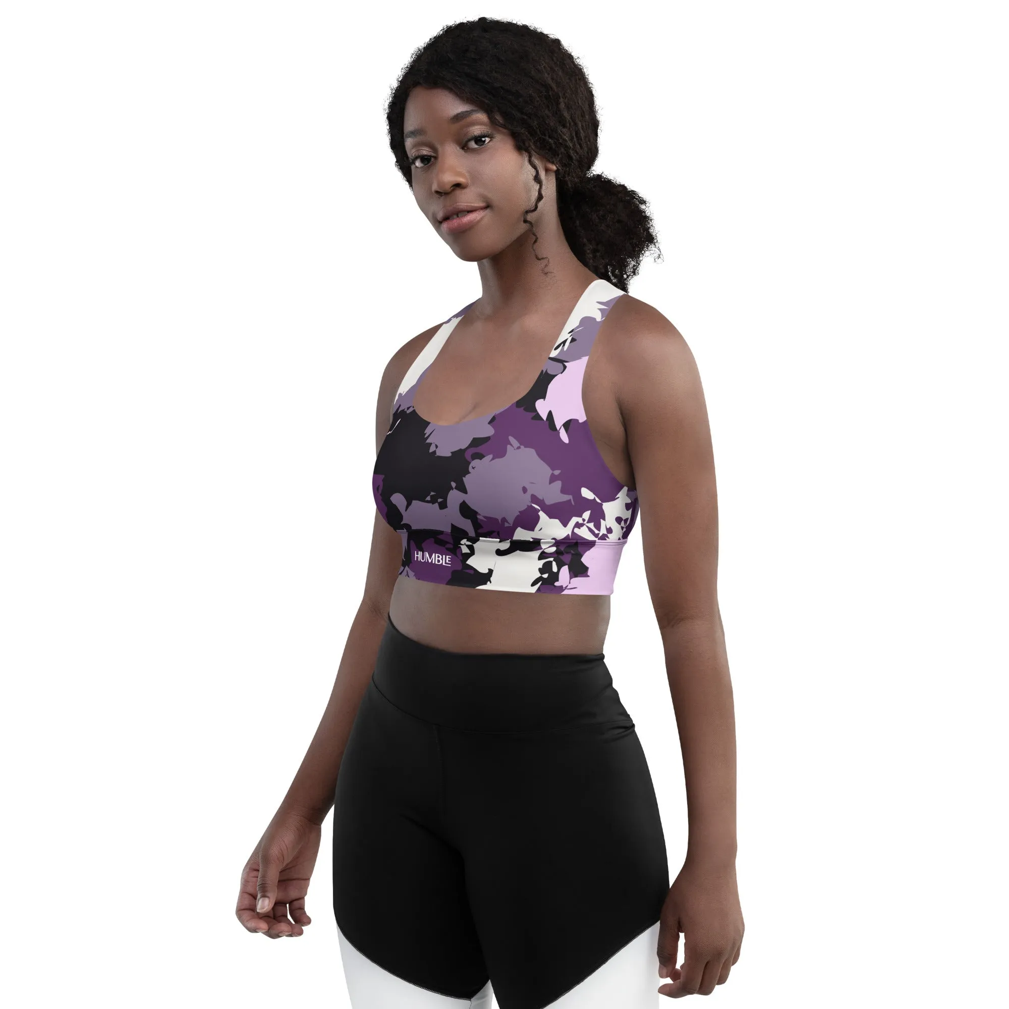 Humble Sportswear™ Trinity Mauve Compression Sports Bra