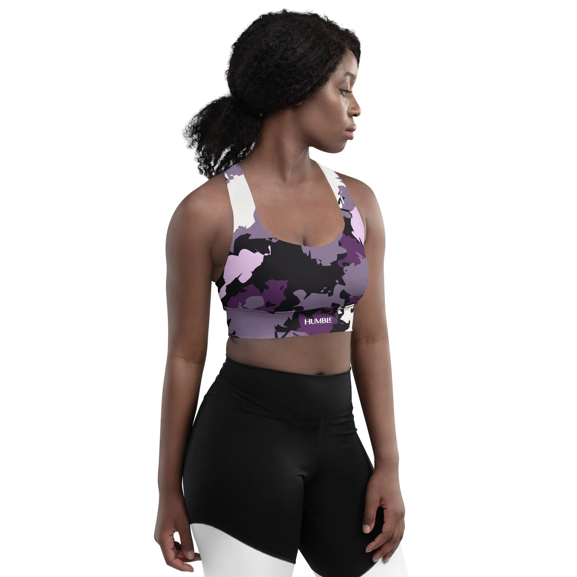 Humble Sportswear™ Trinity Mauve Compression Sports Bra