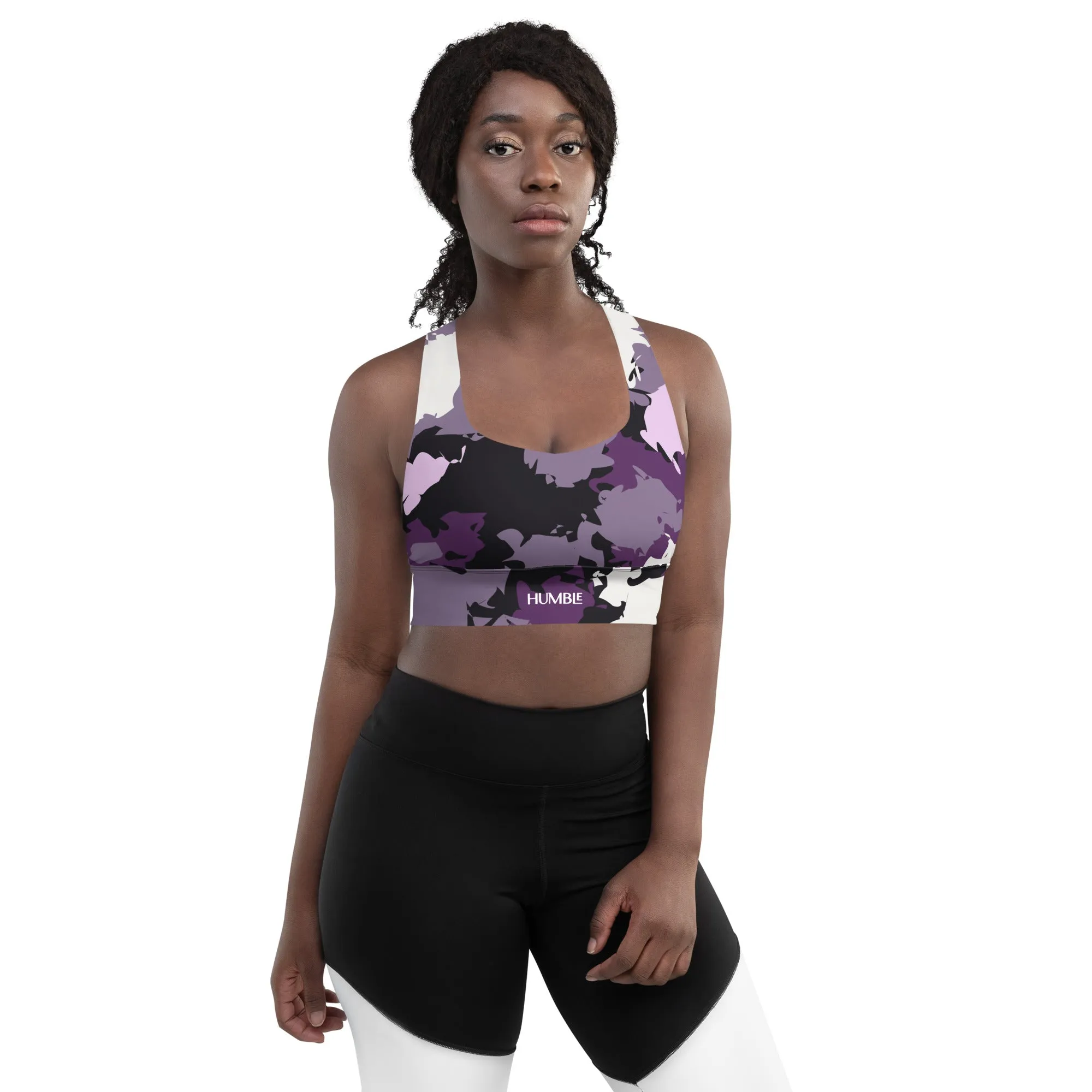 Humble Sportswear™ Trinity Mauve Compression Sports Bra