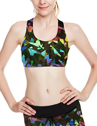 icyzone Women Activewear Yoga Clothes Strappy Crisscross Racerback Sports Bras