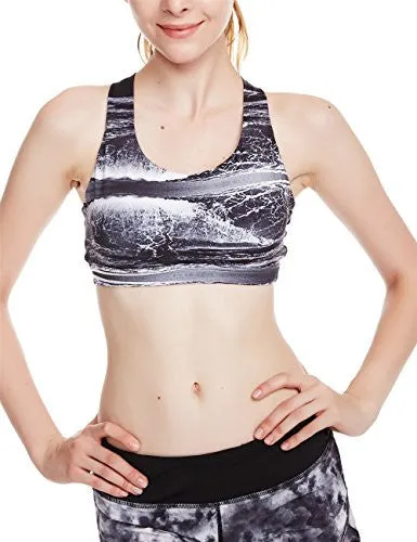 icyzone Women Activewear Yoga Clothes Strappy Crisscross Racerback Sports Bras