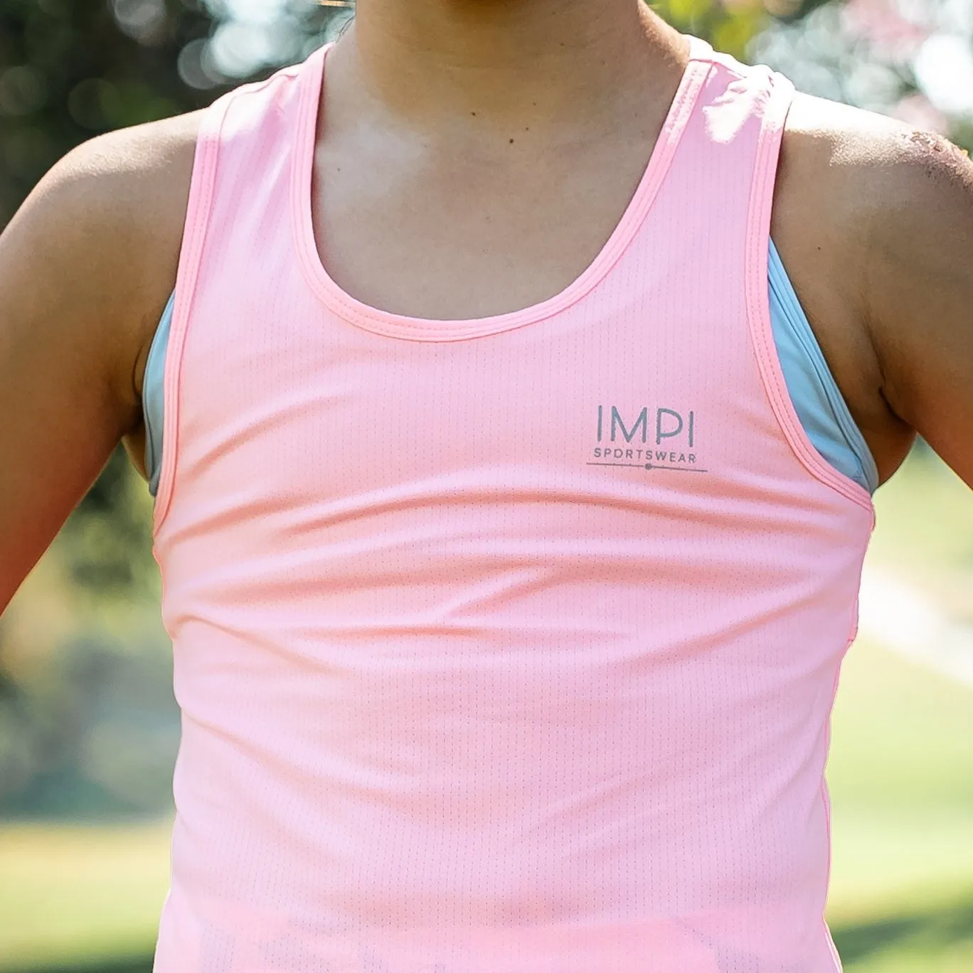 IMPI Fitted Running Singlet - Pink Sherbet