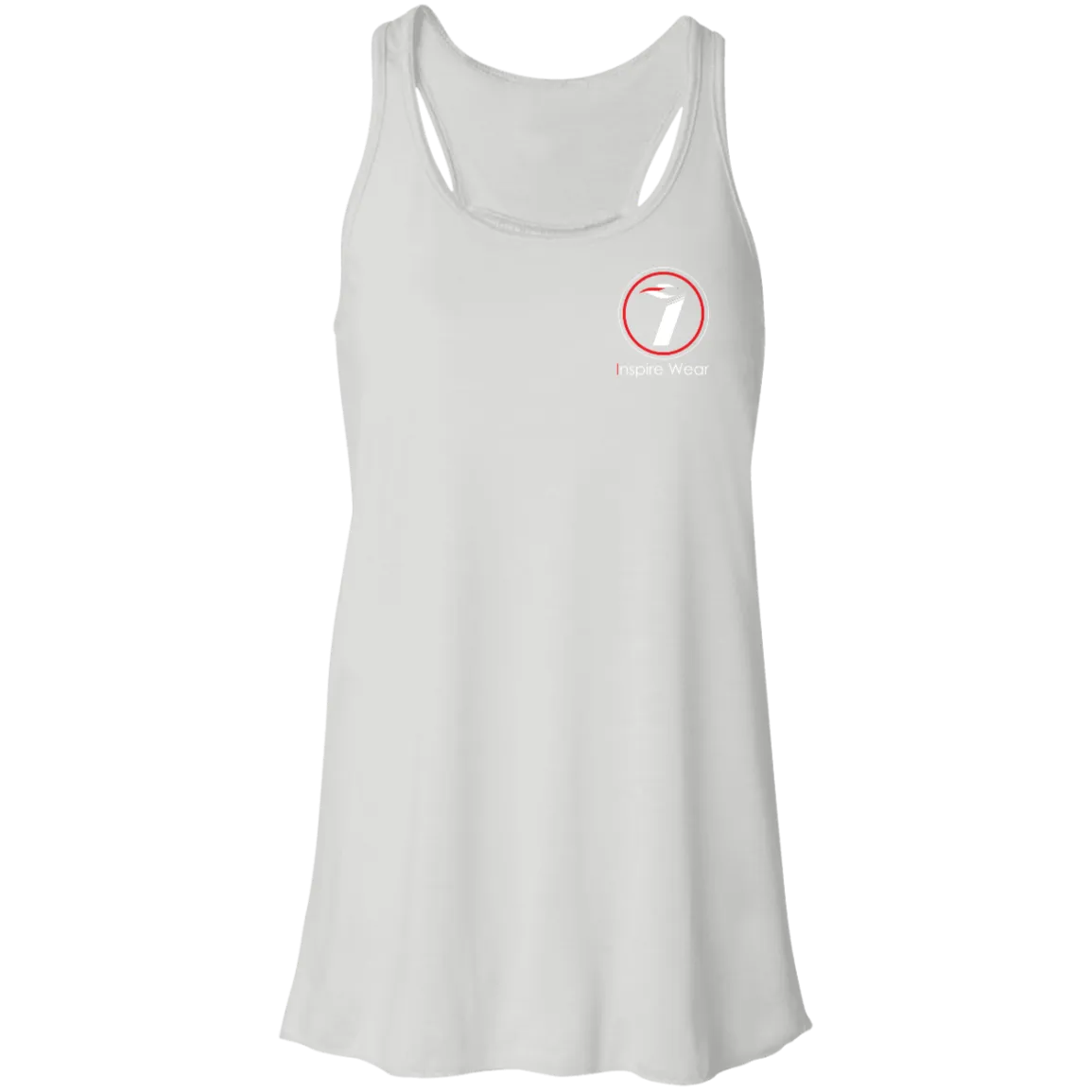 Inspire Wear logo complete Flowy Racerback Tank