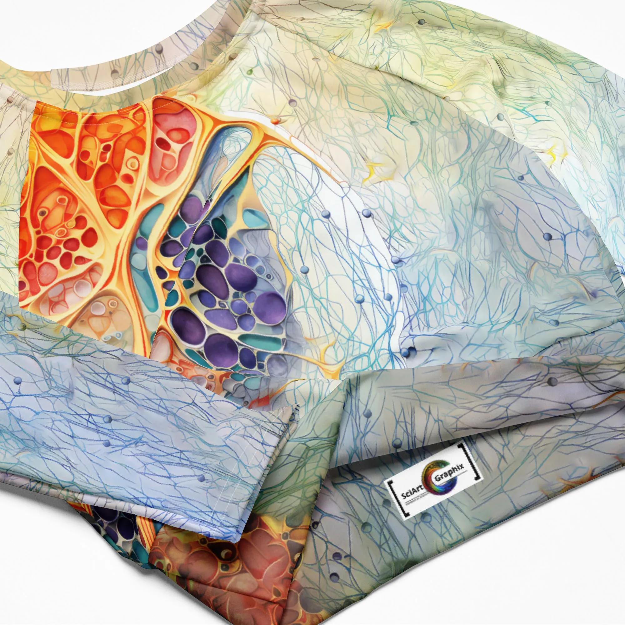 Long-Sleeve Crop Top Cytoplasmatic Surface