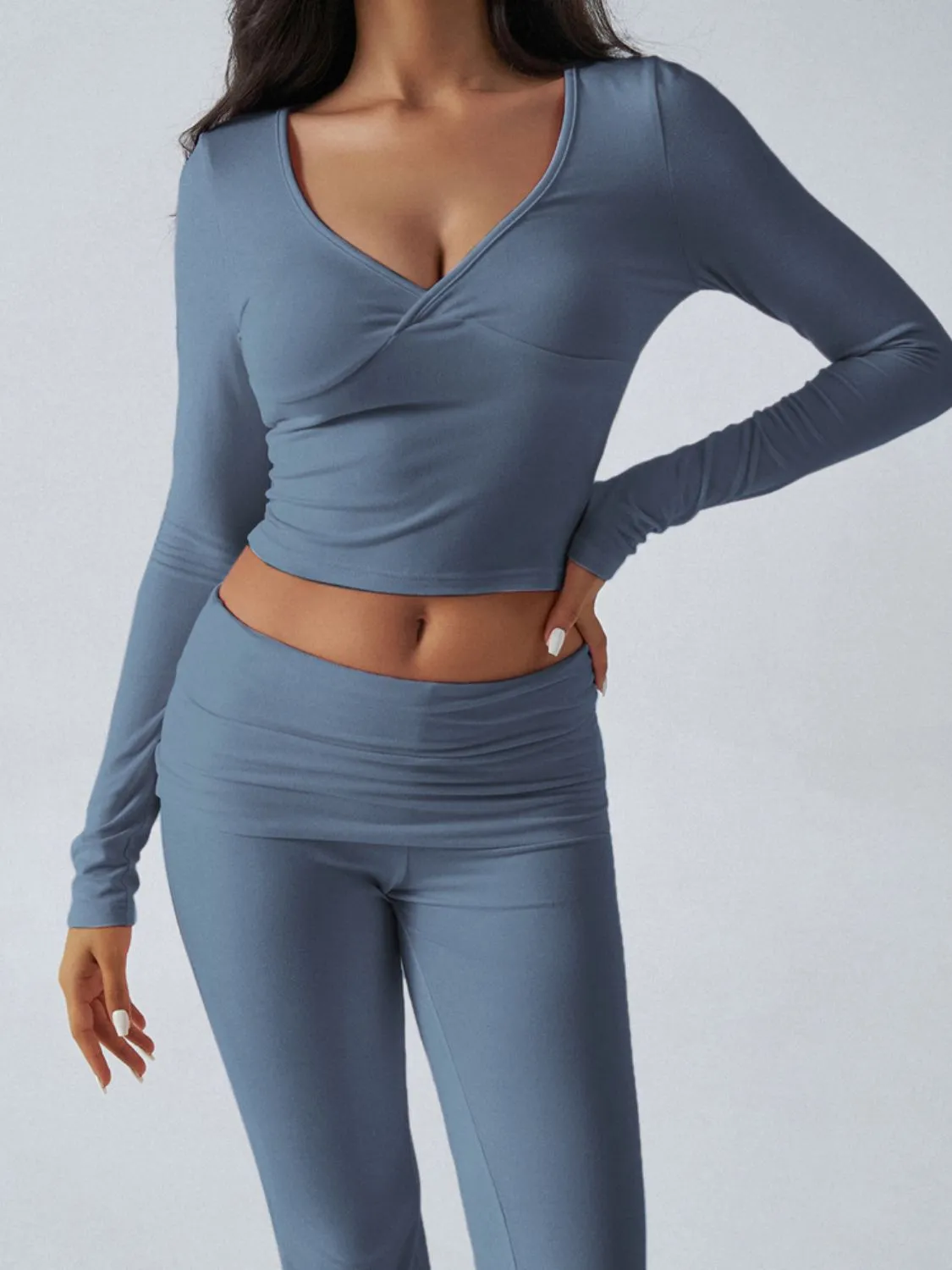 Long Sleeve Top and Pants Activewear Set