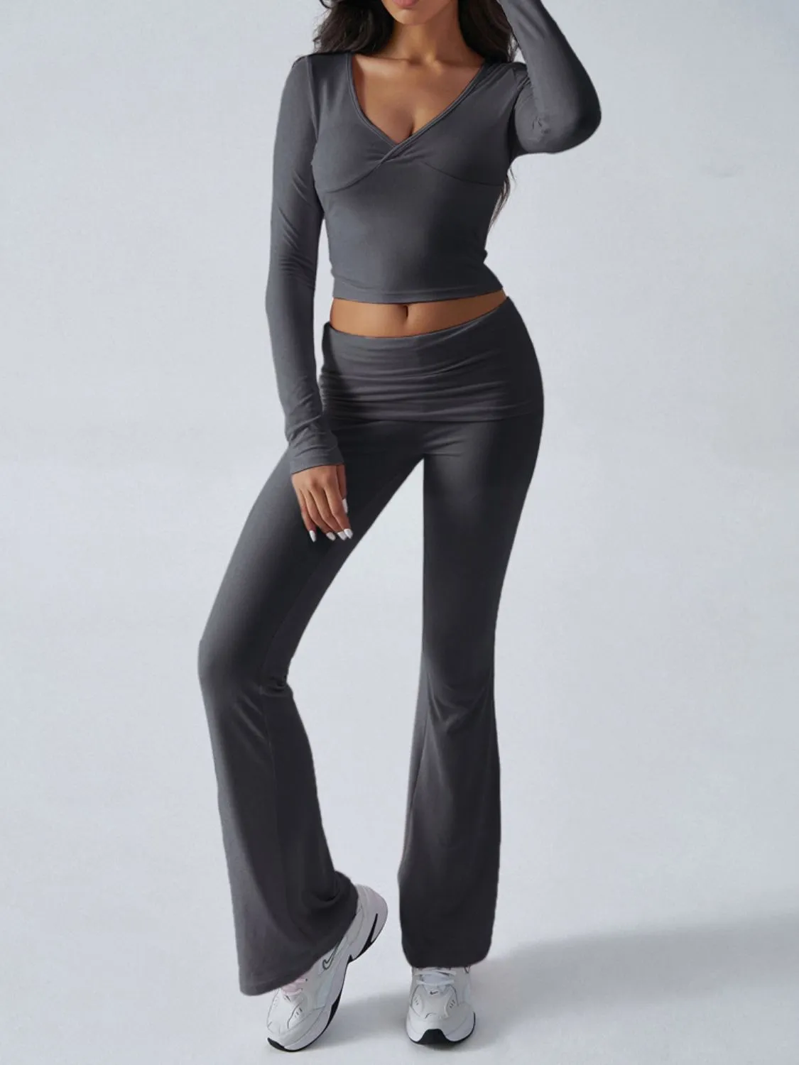 Long Sleeve Top and Pants Activewear Set